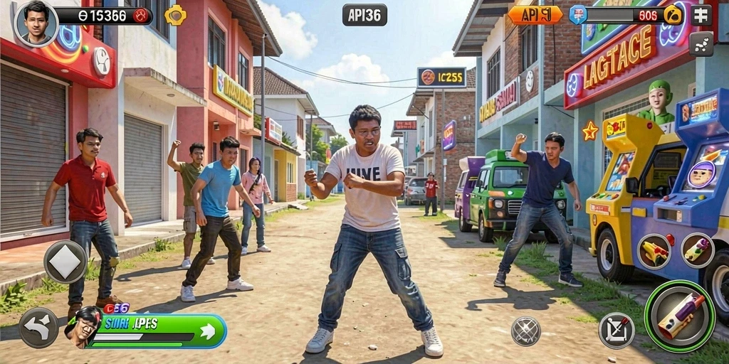 Screenshot menunjukkan gameplay seru dan tantangan dari API36.