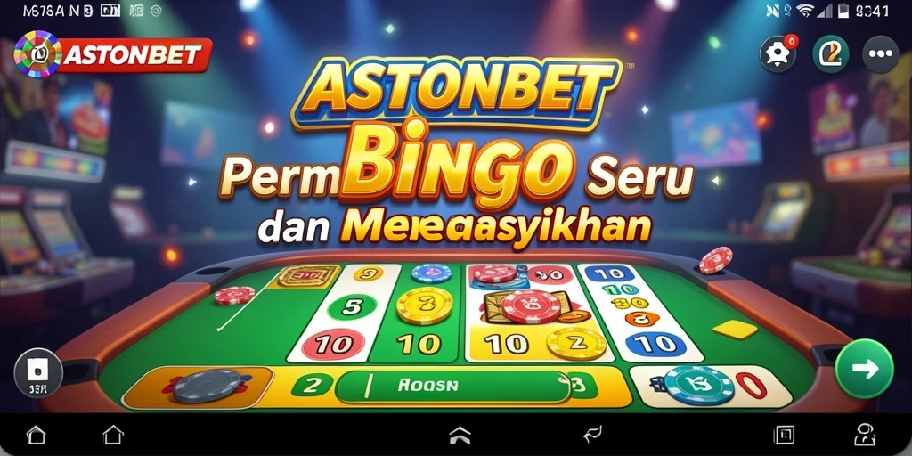 Tampilan gameplay menarik dari aplikasi Bingo ASTONBET.