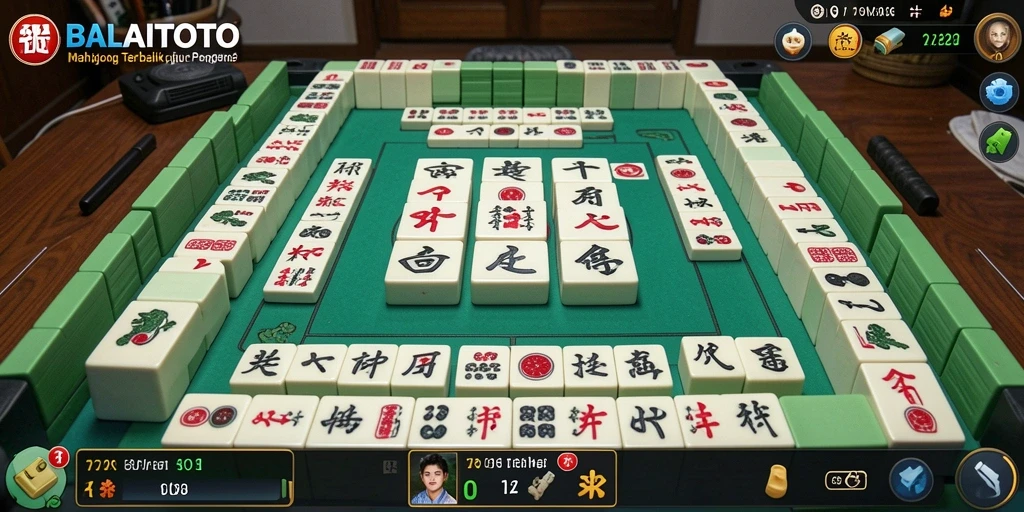 Screenshot gameplay BALAITOTO yang menampilkan pengalaman Mahjong yang seru.