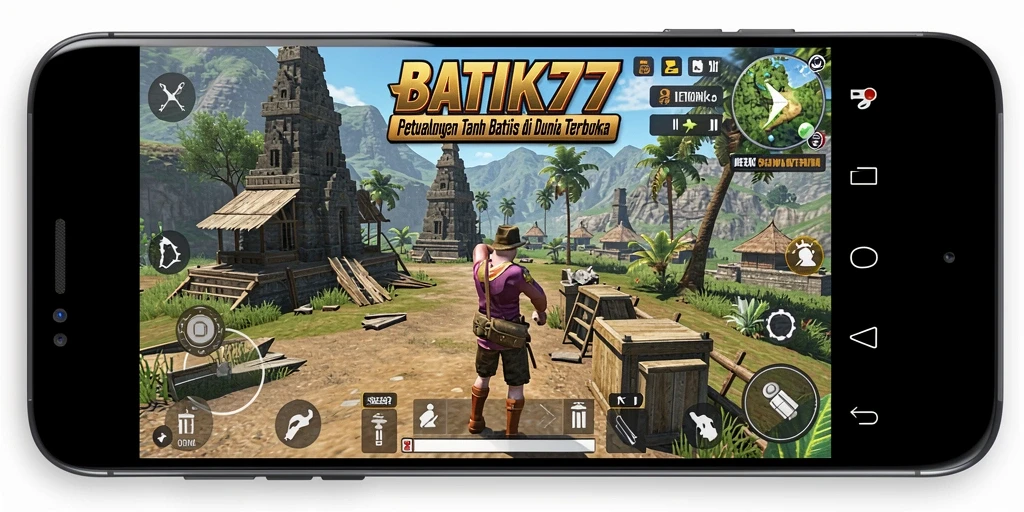 Tangkapan layar gameplay BATIK77 menampilkan keindahan dunia terbuka.