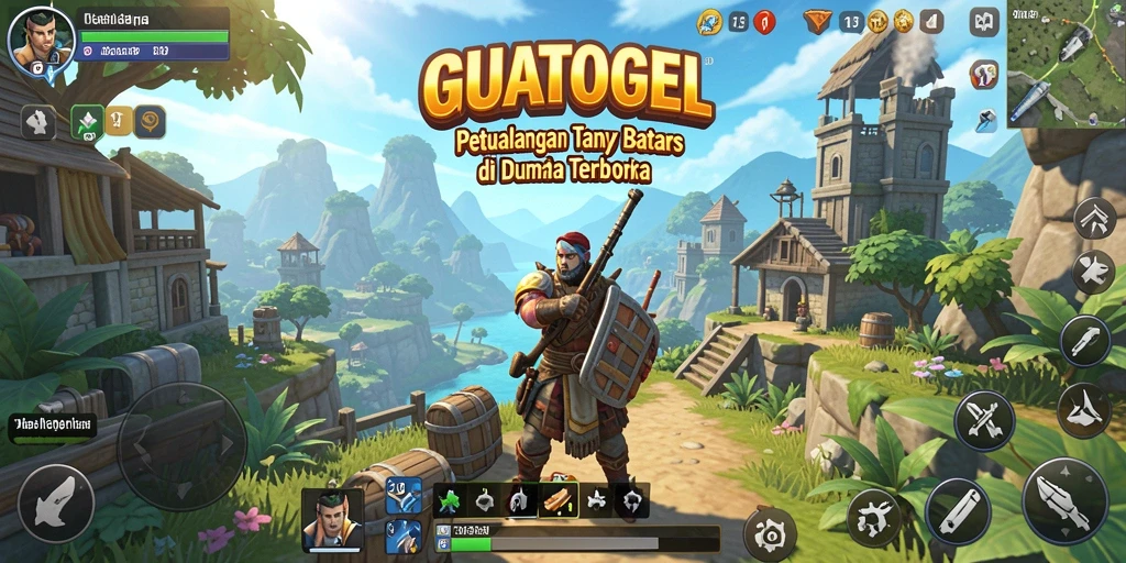 Tampilan gameplay GUATOGEL menunjukkan kebebasan eksplorasi yang luar biasa.
