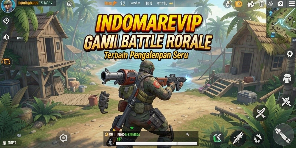 Tangkapan layar gameplay seru dalam pertempuran Battle Royale.