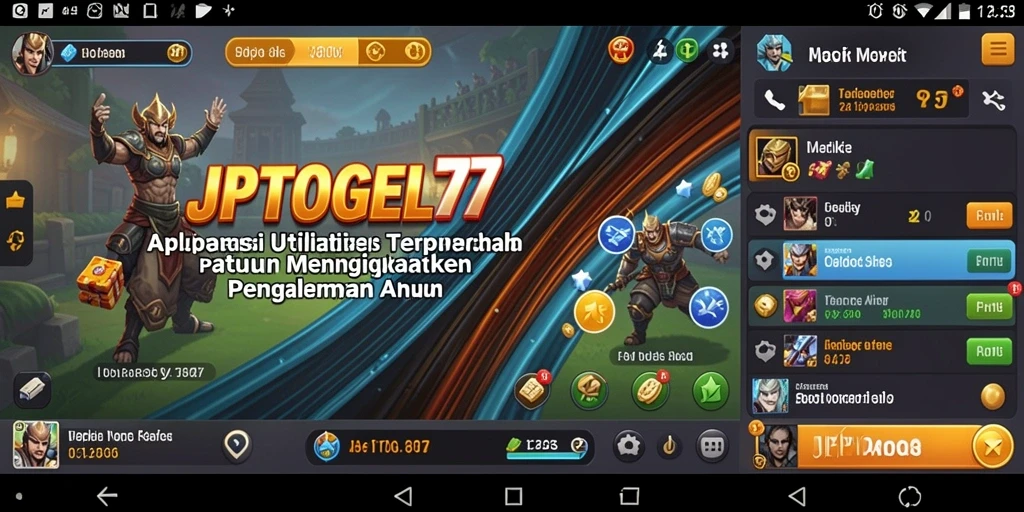Tampilan menarik dari aplikasi JPTOGEL77 yang mudah digunakan.