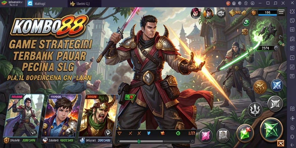 Screenshot gameplay menampilkan strategi mendalam di KOMBO88.