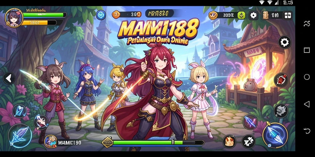 Gameplay seru dalam MAMI188 yang penuh warna dan karakter Anime.