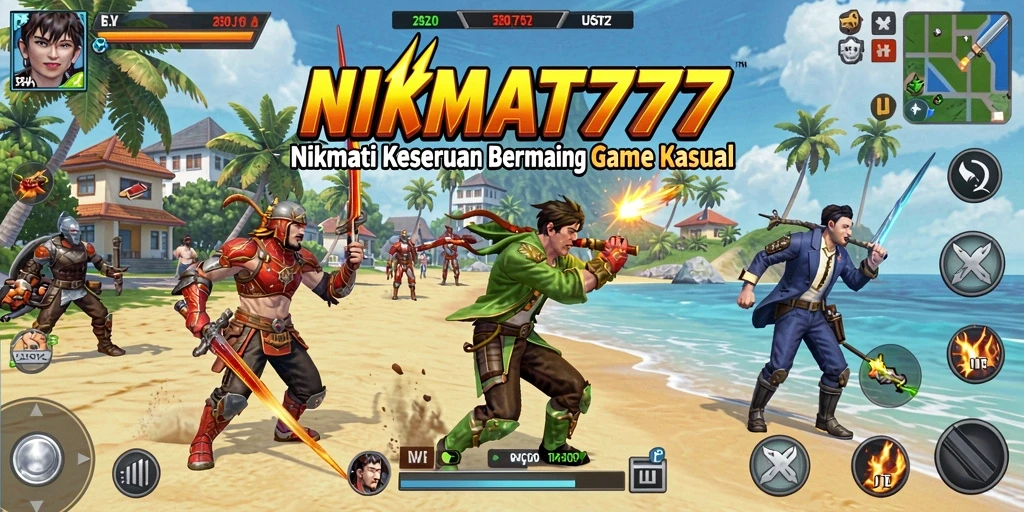 Tampilan gameplay menyenangkan dalam NIKMAT777 dengan grafis cerah.