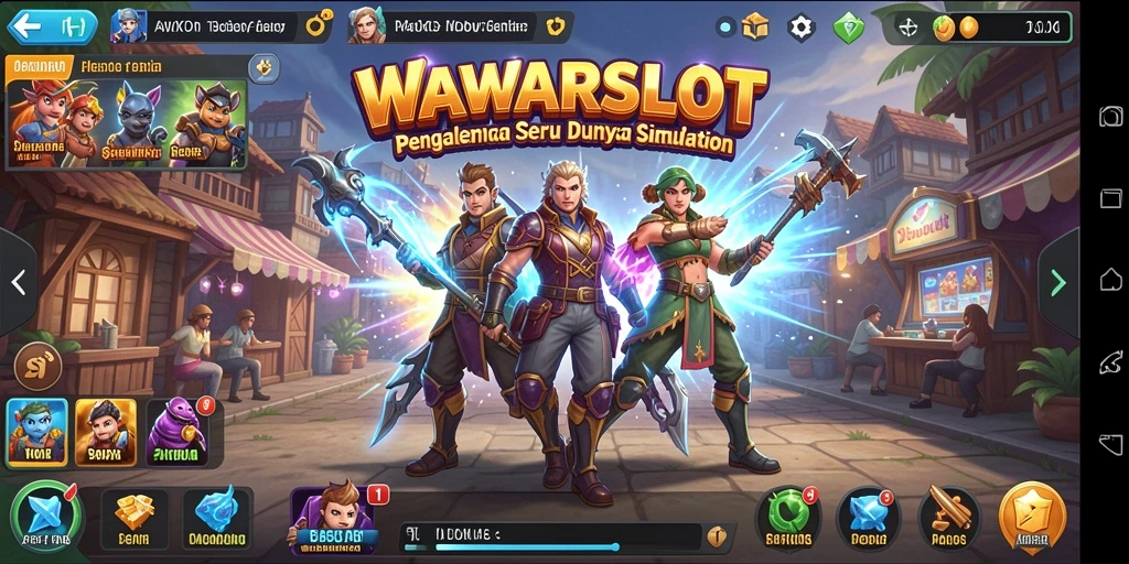 Screenshot gameplay WAWARSLOT yang menampilkan keseruan bermain slot.